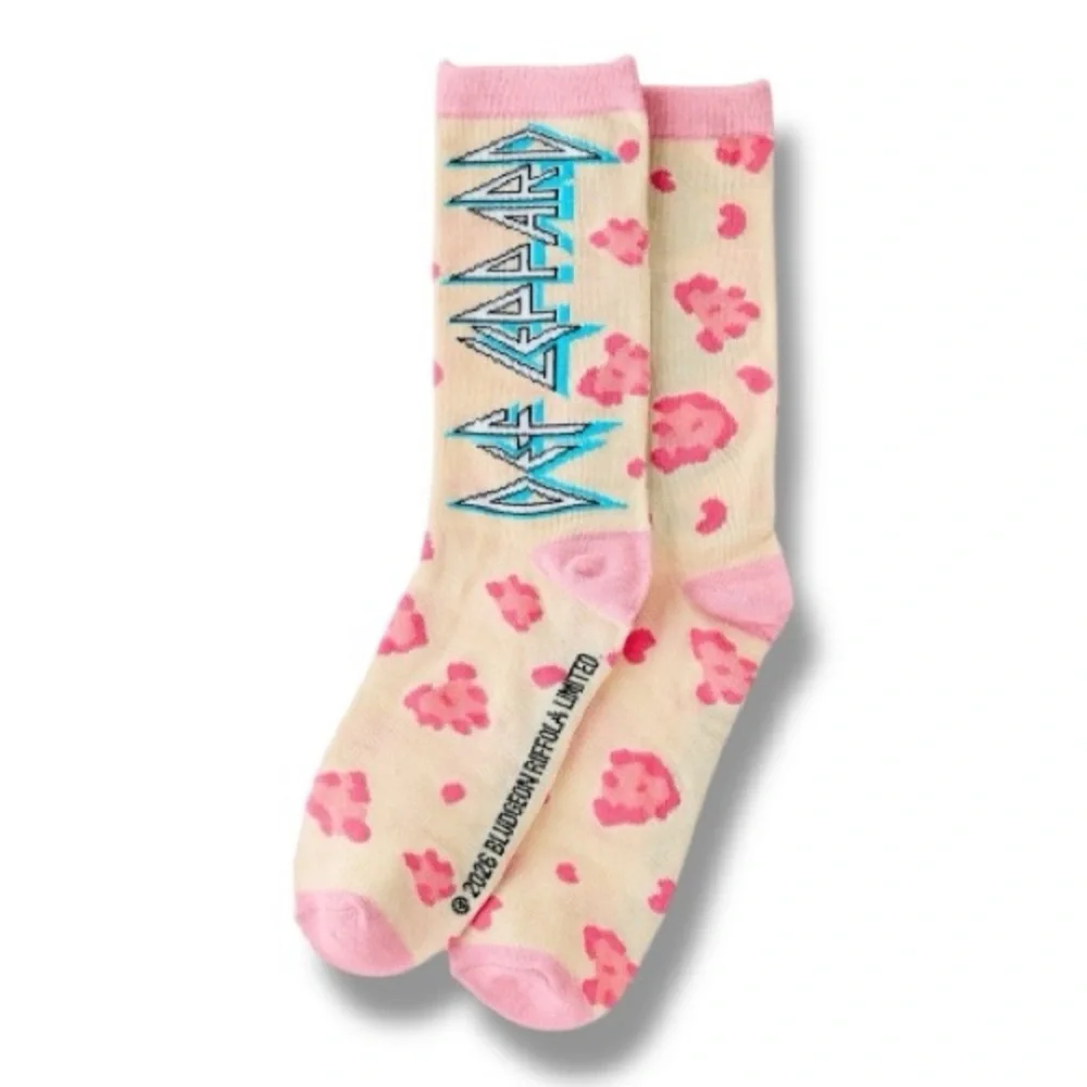 Def Leppard Collectible Box & Funny Novely Crew Socks Set - NWT - Picture 3 of 4